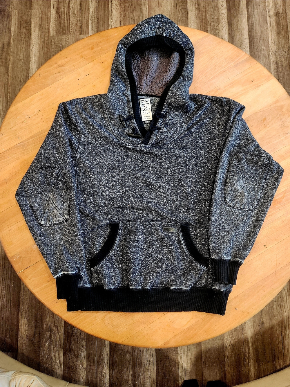 Vintage Men's Billabong Fleece Lined Hoodie